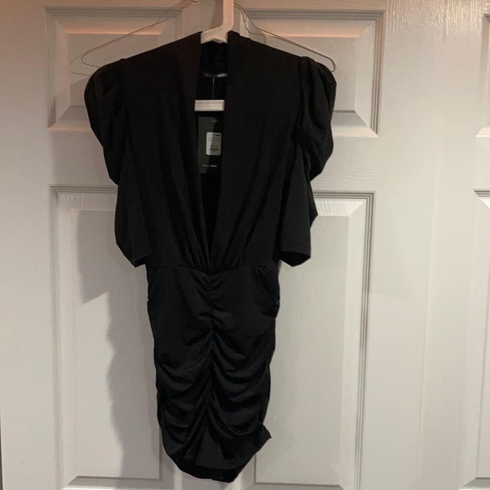 Fashion Nova Paying no Mind Ruched Romper